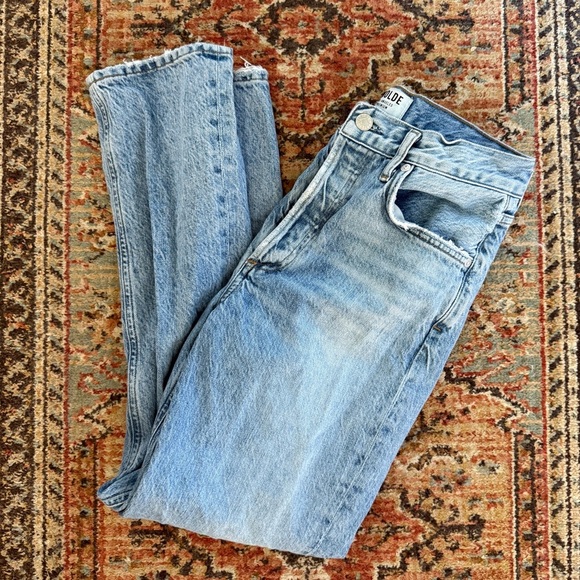 Agolde Light Blue Ankle Jeans - Picture 3 of 6